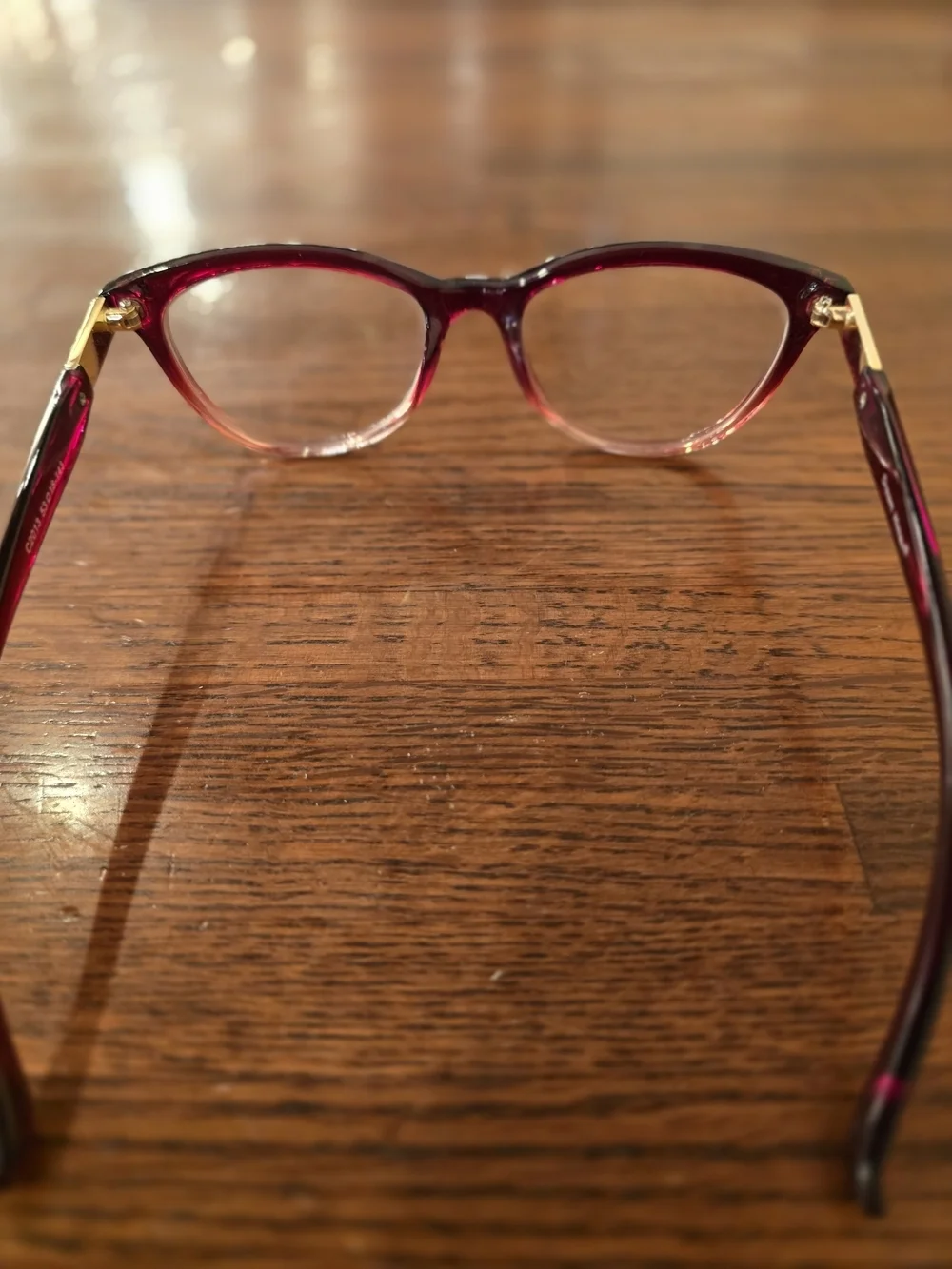 Dream Himax Red Ombre Eyeglass Frames C2013 53-18-143 Womens Optical + Case